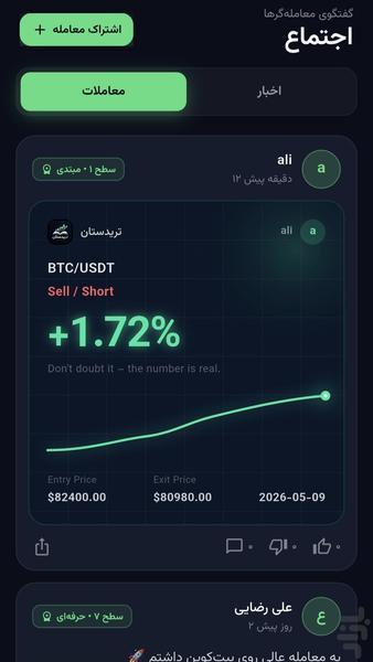 تریدستان - Image screenshot of android app