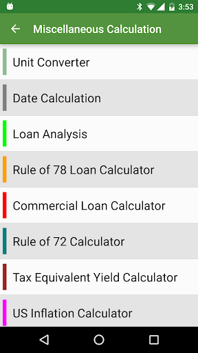 Financial Calculators - Image screenshot of android app