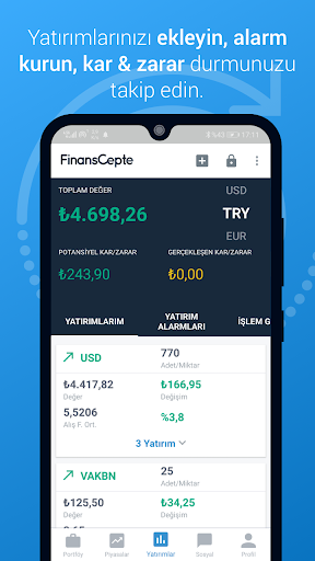 FinansCepte Döviz ve Altın - Image screenshot of android app