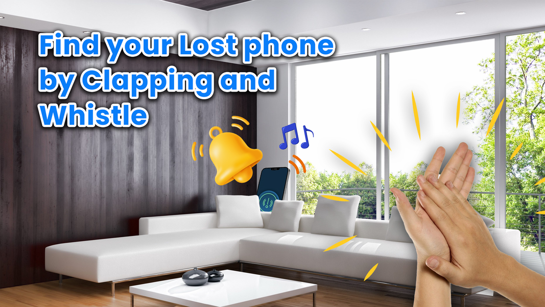 Find My Phone By Clap Whistle - عکس برنامه موبایلی اندروید