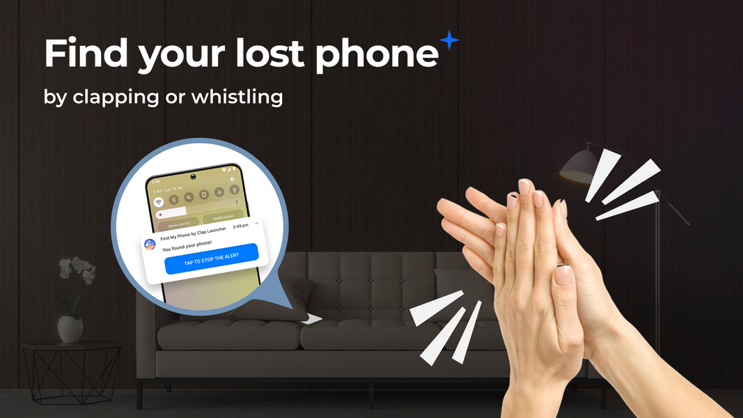 Find My Phone by Clap Launcher - عکس برنامه موبایلی اندروید