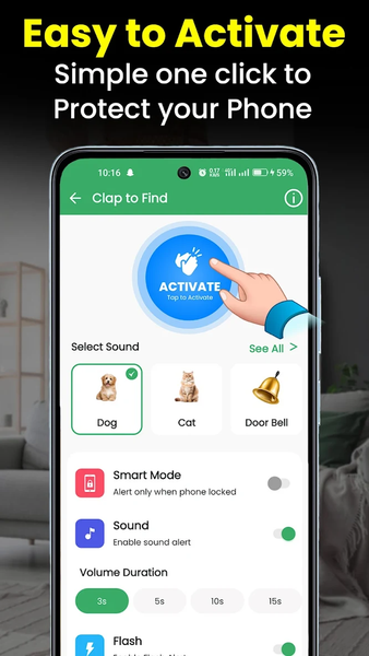 Clap to Find My Phone - Image screenshot of android app