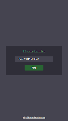 find finder imei