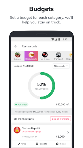 REACH -Track Personal Finances - عکس برنامه موبایلی اندروید