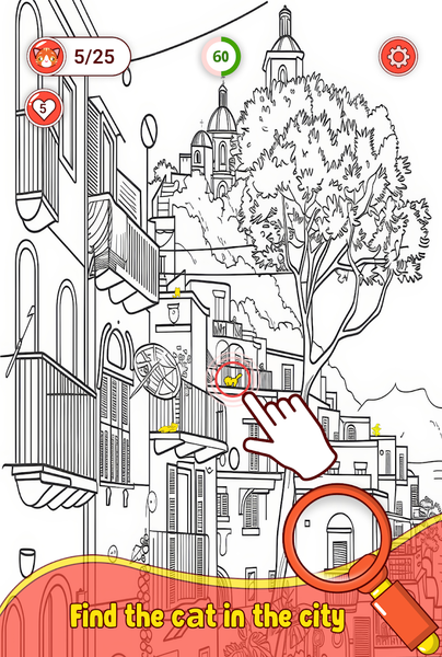 Find Out Hidden Cat - Spot It! - عکس برنامه موبایلی اندروید