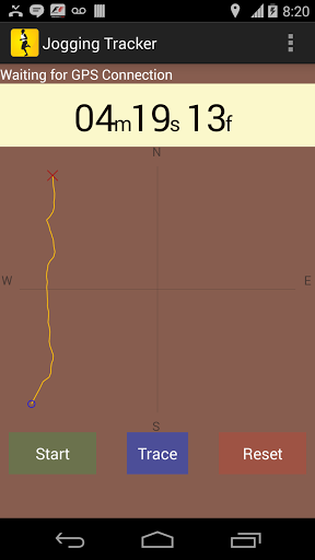 Jogging Tracker - Image screenshot of android app