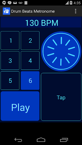 Drum Beats Metronome - Gameplay image of android game