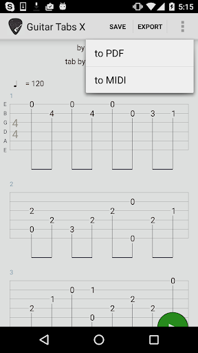 Guitar Tabs X - Image screenshot of android app