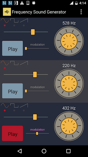 Frequency Sound Generator - Image screenshot of android app