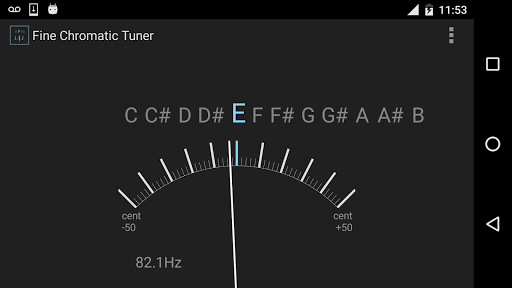 Fine Chromatic Tuner - عکس برنامه موبایلی اندروید