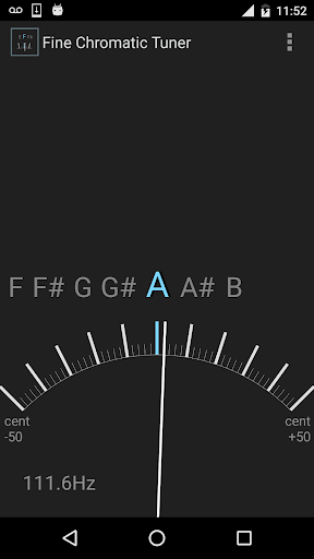 Fine Chromatic Tuner - Image screenshot of android app