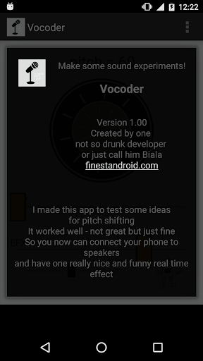 Vocoder - عکس برنامه موبایلی اندروید