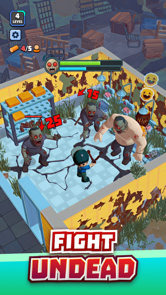 Fine to Survive - Zombie Idle - Gameplay image of android game
