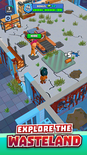 Fine to Survive - Zombie Idle - Gameplay image of android game