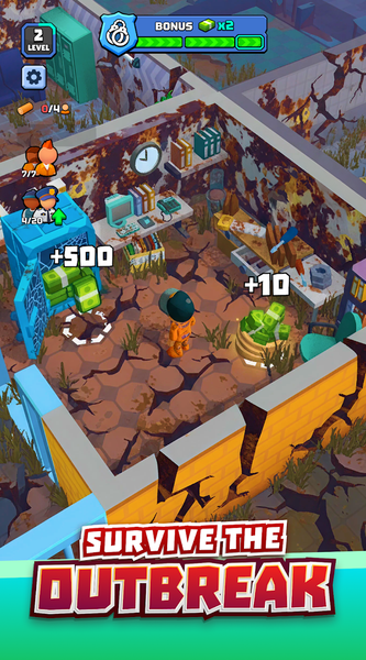 Fine to Survive - Zombie Idle - Gameplay image of android game