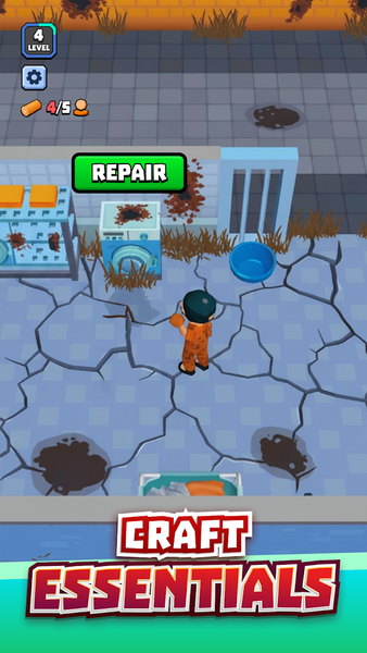 Fine to Survive - Zombie Idle - Gameplay image of android game