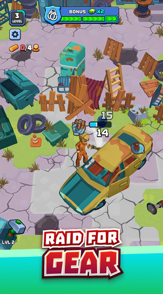 Fine to Survive - Zombie Idle - Gameplay image of android game