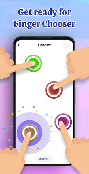 Finger Chooser & Finger Picker - عکس برنامه موبایلی اندروید