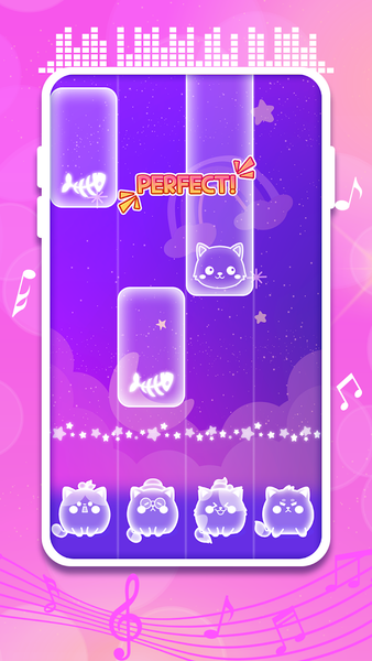 Meow Tiles: Piano Cat Sound - Gameplay image of android game