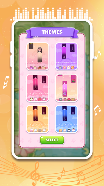 Meow Tiles: Piano Cat Sound - Gameplay image of android game