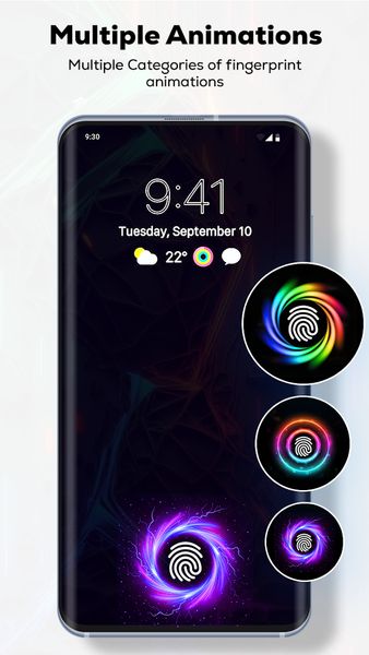 Fingerprint Live Animation App - عکس برنامه موبایلی اندروید