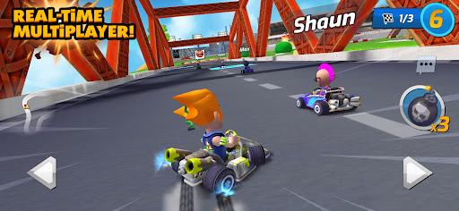 Boom Karts Multiplayer Racing - Gameplay image of android game