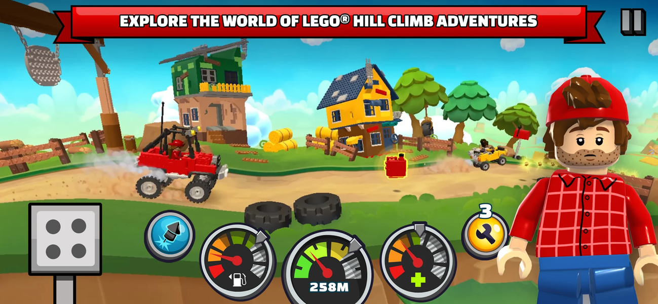 LEGO® Hill Climb Adventures - Gameplay image of android game