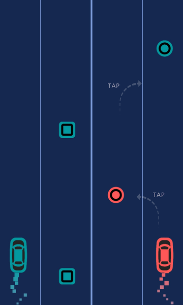 2 Cars - Gameplay image of android game