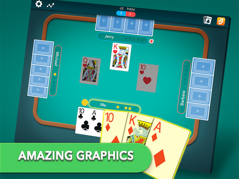 Euchre Classic Card Game - Gameplay image of android game