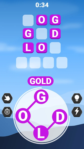 Word Line Rush - Gameplay image of android game