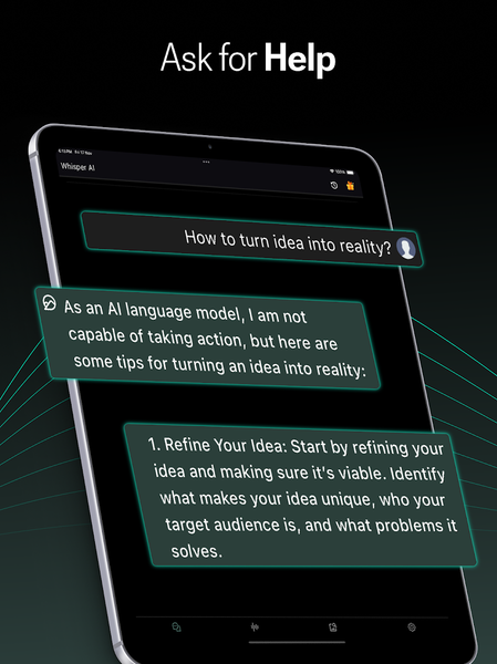 Whisper - AI Chatbot & Writer - عکس برنامه موبایلی اندروید