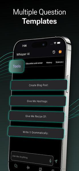Whisper - AI Chatbot & Writer - عکس برنامه موبایلی اندروید