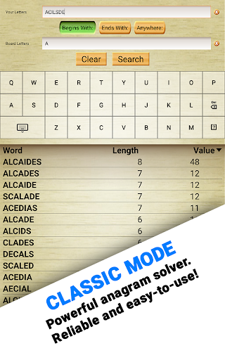 Word Breaker - Scrabble Helper - Gameplay image of android game