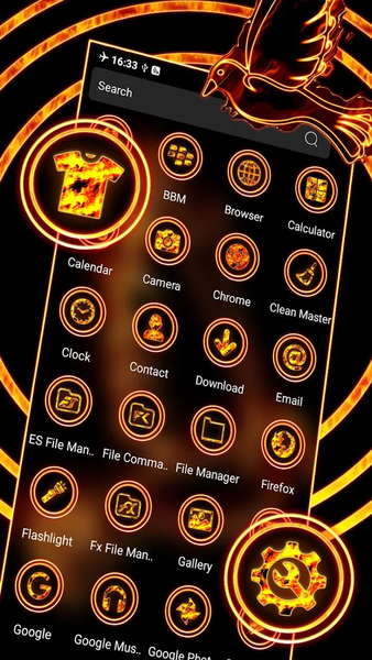 Fire Dove Launcher Theme - Image screenshot of android app