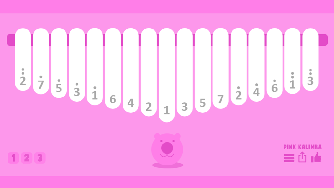 Pink Kalimba - Thumb Piano - Gameplay image of android game