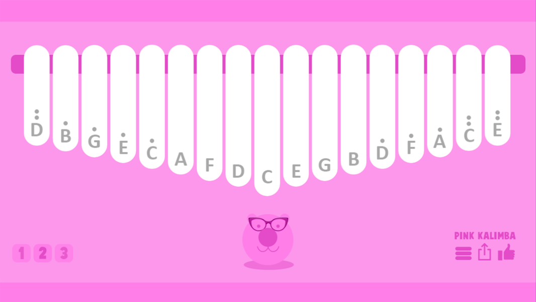 Pink Kalimba - Thumb Piano - Gameplay image of android game