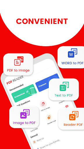 PDF Reader - PDF Viewer - PDF Converter - عکس برنامه موبایلی اندروید