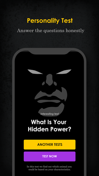 What's Your Hidden Power Test - Image screenshot of android app