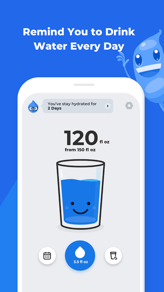 Drink Water Reminder - Drink W - عکس برنامه موبایلی اندروید