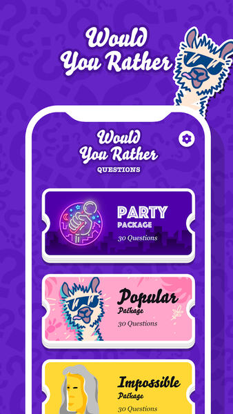 Would You Rather Party Game - Image screenshot of android app