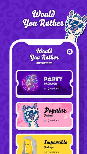 Would You Rather Party Game - عکس برنامه موبایلی اندروید