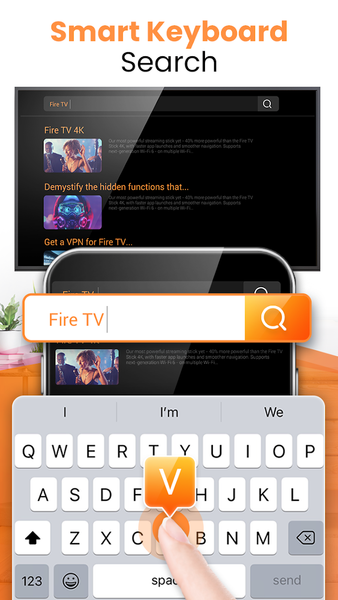 Smart TV remote control APP - Image screenshot of android app