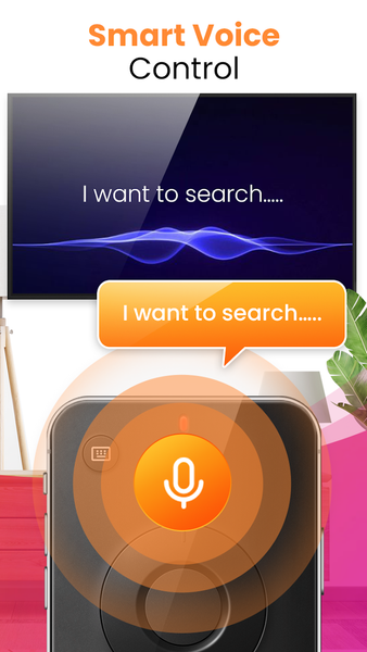 Smart TV remote control APP - Image screenshot of android app