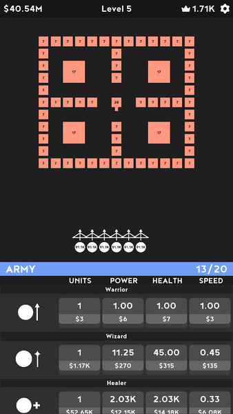 The Army - Idle Strategy Game - Gameplay image of android game