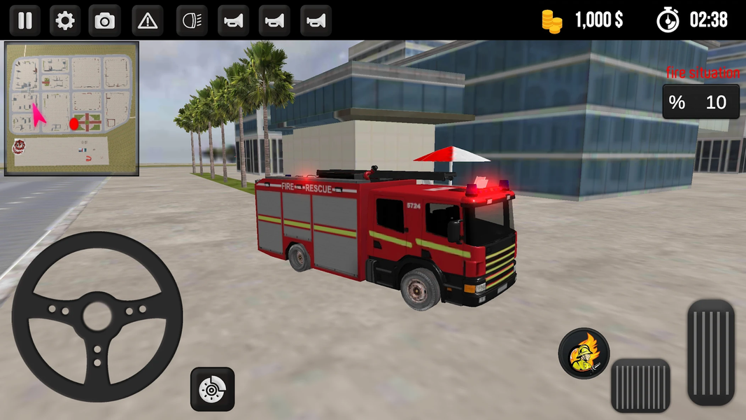 Fire Truck Simulator - عکس بازی موبایلی اندروید