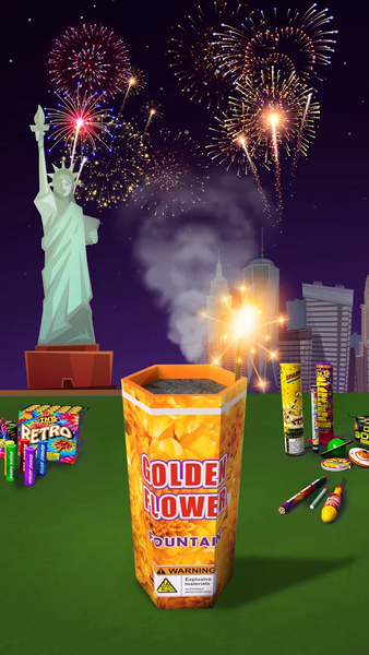 Fireworks VR: Pyro Cracker 3D - Gameplay image of android game