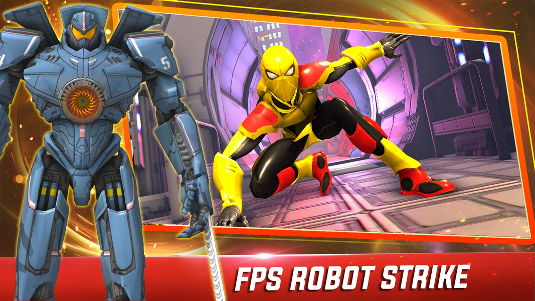 Flying Spider Hero Robot Games - Gameplay image of android game