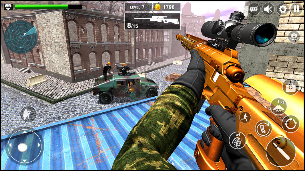 WW2 Sniper 3D: Gun Shoot Games - Gameplay image of android game