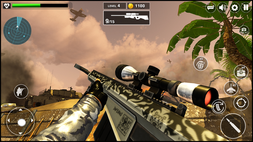 Modern Battle FPS: Gun Games - Gameplay image of android game