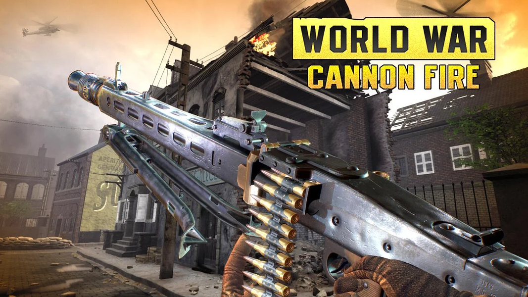 World War Cannon War Games - Gameplay image of android game